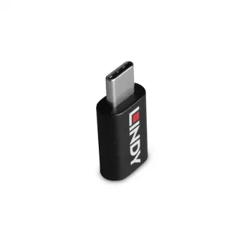Lindy USB 3.2 Type C to C 100W datu bloķētājs, USB Type C, USB Type C, melns