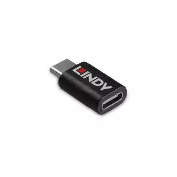 Lindy USB 3.2 Type C to C 100W datu bloķētājs, USB Type C, USB Type C, melns