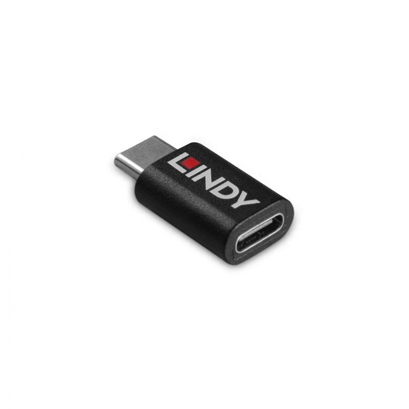Lindy USB 3.2 Type C to C 100W datu bloķētājs, USB Type C, USB Type C, melns