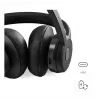 Hama BT700 Austiņas Bezvadu Galvas lente Zvani/Mūzika USB Type-C Bluetooth Melns