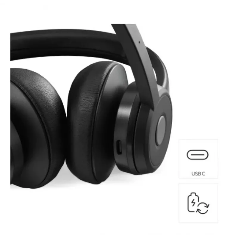 Hama BT700 Austiņas Bezvadu Galvas lente Zvani/Mūzika USB Type-C Bluetooth Melns