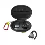 Hama Spirit Athletics austiņas True Wireless Stereo (TWS) ar auss āķi sportam Bluetooth melnas