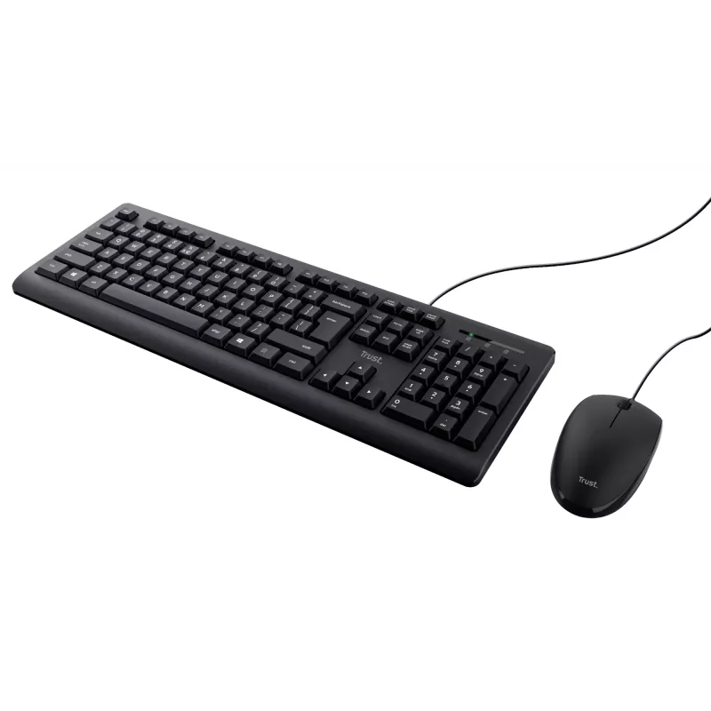 Trust TKM-250 tastatūra ar peli iekļauta Biroja USB QWERTZ vācu melna