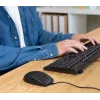 Trust TKM-250 tastatūra ar peli iekļauta Biroja USB QWERTZ vācu melna