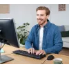 Trust TKM-250 tastatūra ar peli iekļauta Biroja USB QWERTZ vācu melna