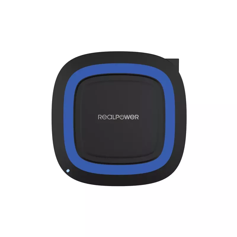 Charger Indoor RealPower FreeCharge-10 Smartphone Melns