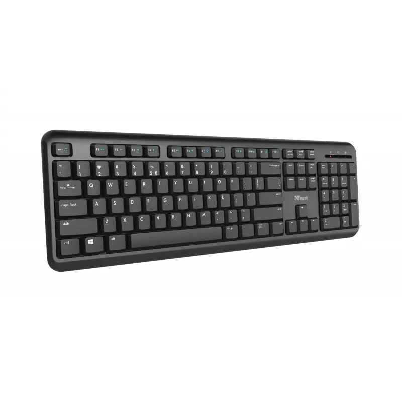 Trust Ody tastatūra birojam RF bezvadu QWERTZ vācu melna
