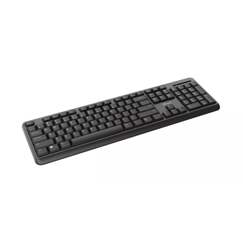 Trust Ody tastatūra birojam RF bezvadu QWERTZ vācu melna