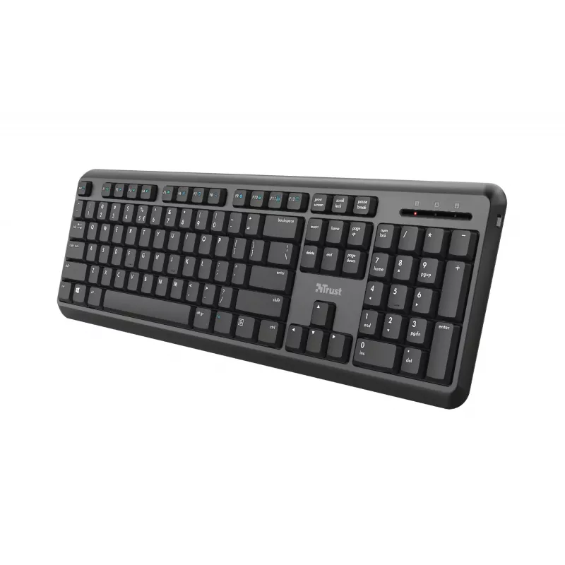 Trust Ody tastatūra birojam RF bezvadu QWERTZ vācu melna