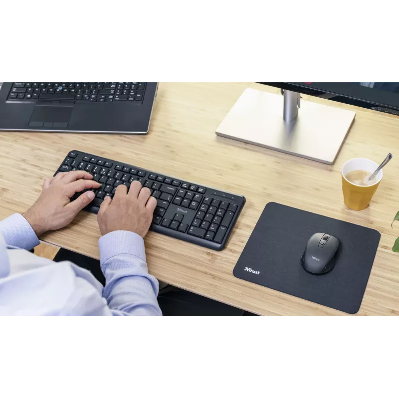 Trust Ody tastatūra birojam RF bezvadu QWERTZ vācu melna