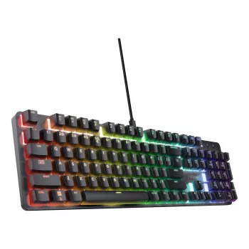 Spēļu tastatūra Trust GXT 871 Zora Mechanical USB RGB Melns