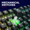 Spēļu tastatūra Trust GXT 871 Zora Mechanical USB RGB Melns
