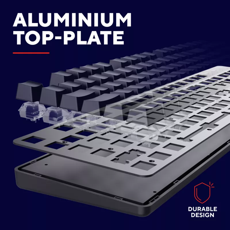 Spēļu tastatūra Trust GXT 871 Zora Mechanical USB RGB Melns