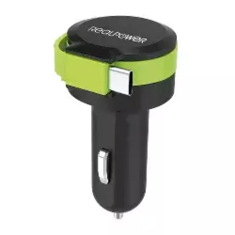 Mobilās ierīces lādētājs RealPower 257636 Universal Melns zaļa