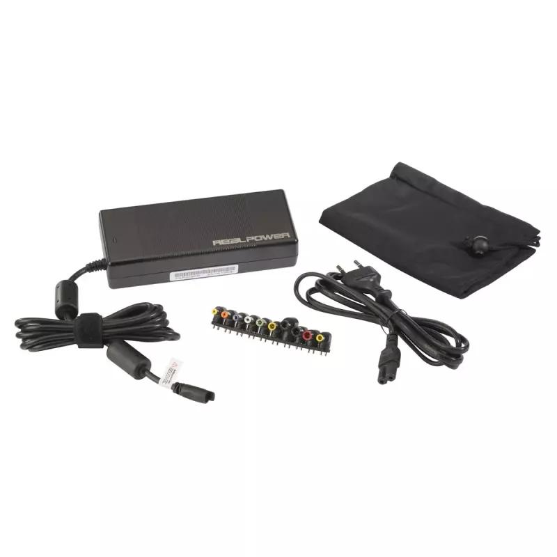 Strāvas adapteris/invertors RealPower 140474 iekštelpu 40 W melns
