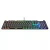 Spēļu tastatūra Trust GXT 866 Torix mehāniska USB QWERTZ melna