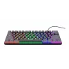Trust GXT 867 Acira klaviatūra spēlēm USB QWERTZ vācu Melna Pelēka 60% mehāniski RGB