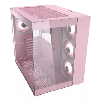 PC korpuss COUGAR Gaming FV150 RGB Midi Tower rozā krāsā
