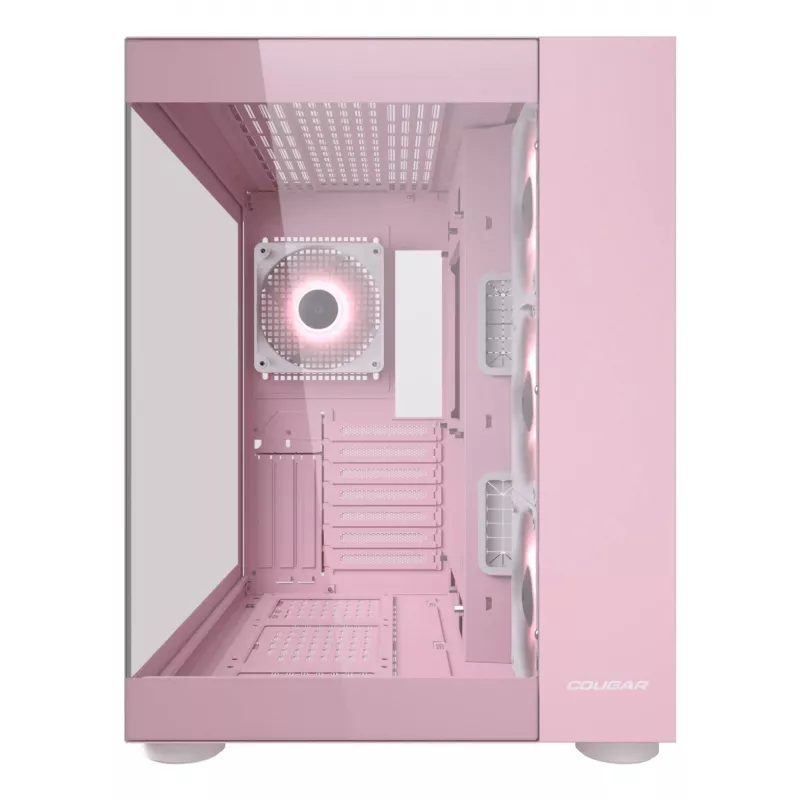 PC korpuss COUGAR Gaming FV150 RGB Midi Tower rozā krāsā
