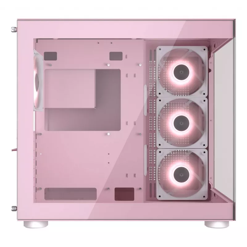 PC korpuss COUGAR Gaming FV150 RGB Midi Tower rozā krāsā