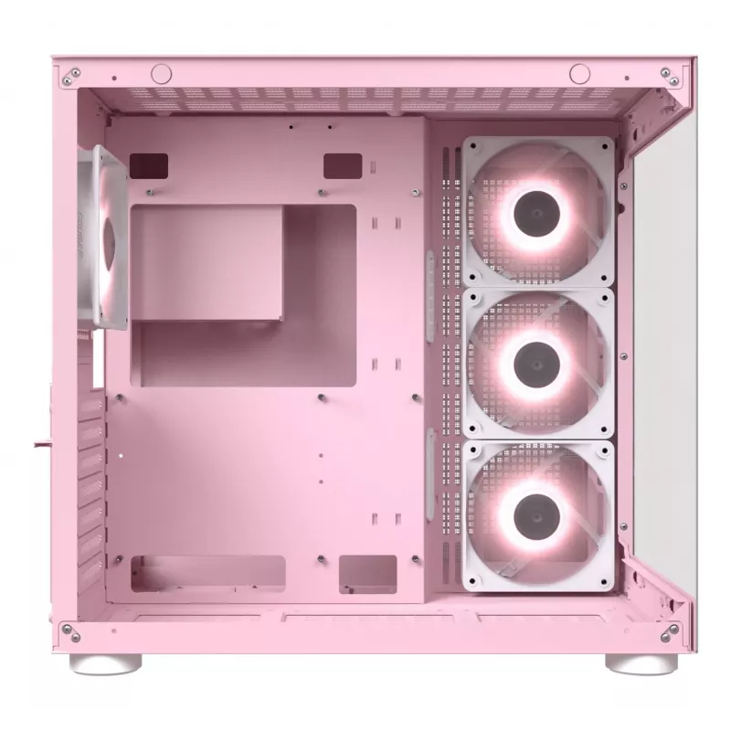 PC korpuss COUGAR Gaming FV150 RGB Midi Tower rozā krāsā