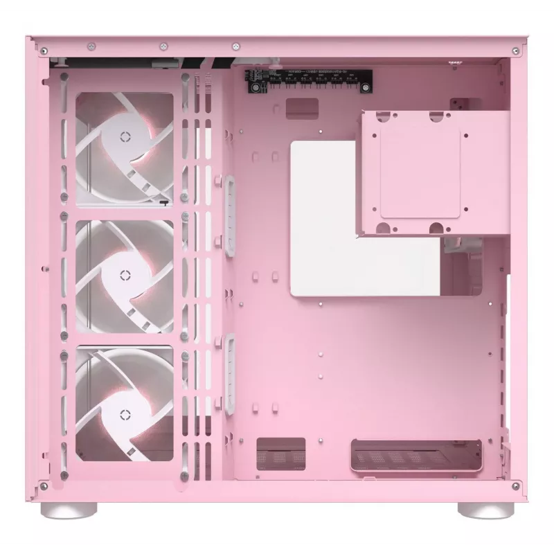 PC korpuss COUGAR Gaming FV150 RGB Midi Tower rozā krāsā