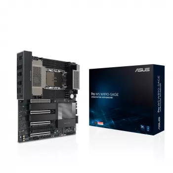 Mātesplate ASUS PRO WS W890-SAGE — Intel W890, LGA 4710-2, CEB, 8× DIMM, DDR5, četrkanālu, 2.5G un 10G Ethernet