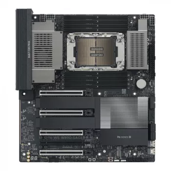 Mātesplate ASUS PRO WS W890-SAGE — Intel W890, LGA 4710-2, CEB, 8× DIMM, DDR5, četrkanālu, 2.5G un 10G Ethernet
