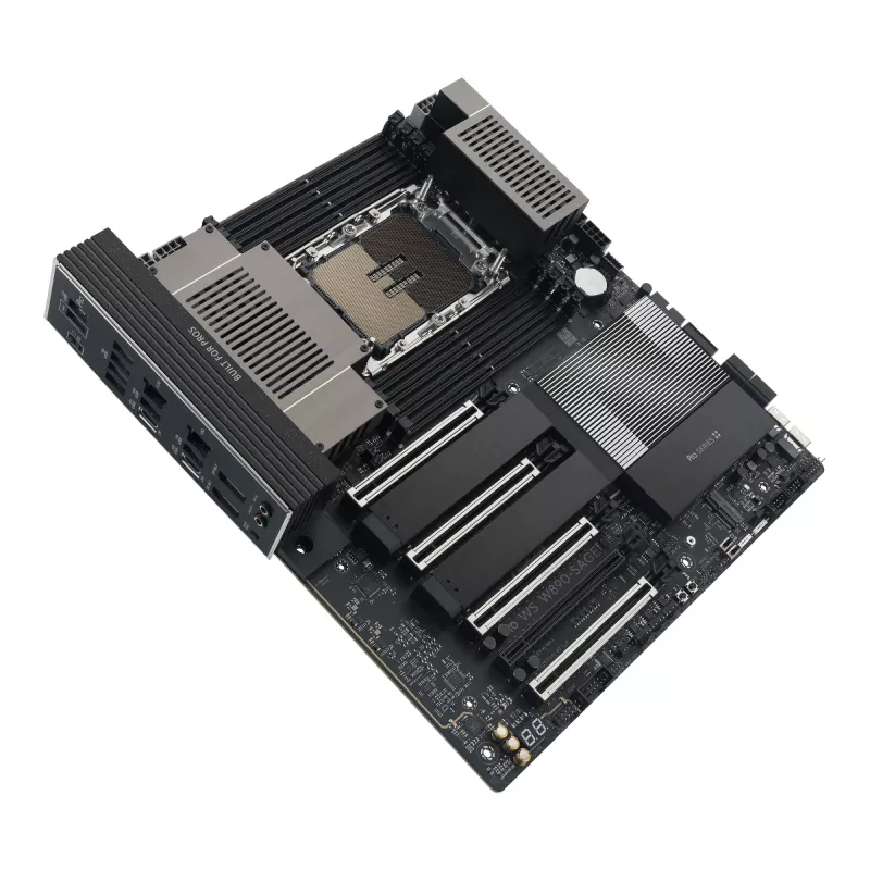 Mātesplate ASUS PRO WS W890-SAGE — Intel W890, LGA 4710-2, CEB, 8× DIMM, DDR5, četrkanālu, 2.5G un 10G Ethernet