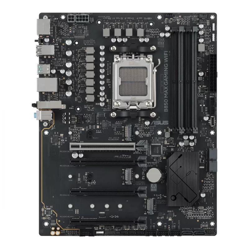 Mātesplate ASUS B850 MAX GAMING WIFI Socket AM5 ATX, AMD B850, DDR5, 4 DIMM, 256 GB, Wi‑Fi 6E, 2.5Gb Ethernet