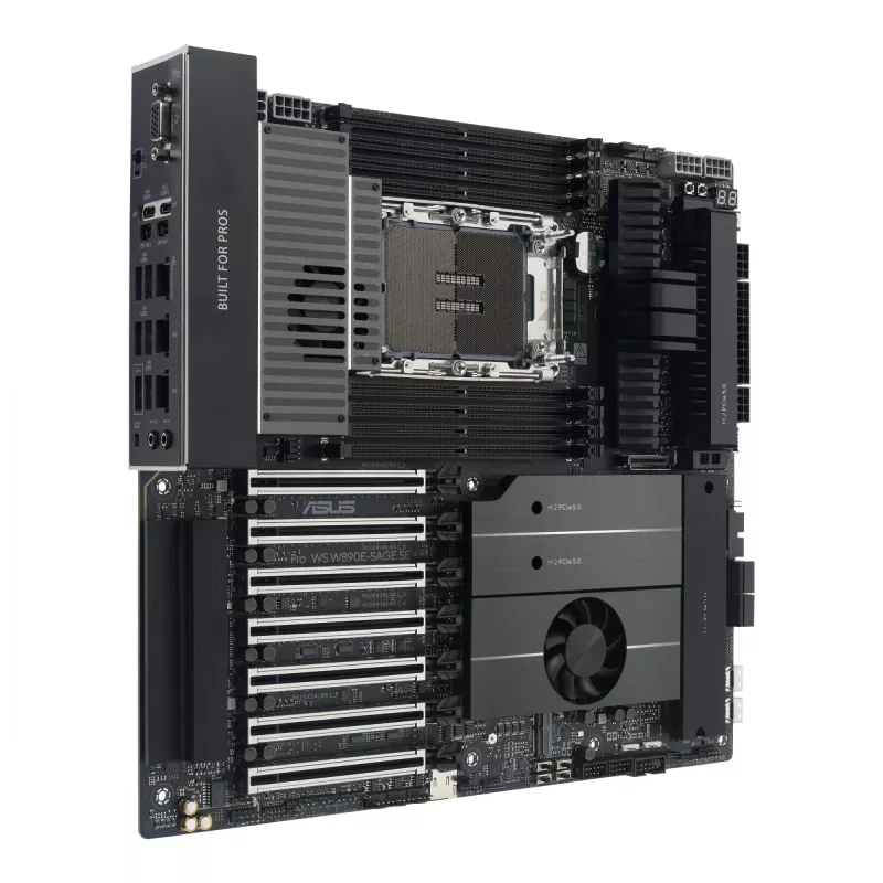 Mātesplate ASUS Pro WS W890E-SAGE SE — Intel W890, LGA 4710-2, EEB, 8x DIMM DDR5, astoņkanālu, 10GbE