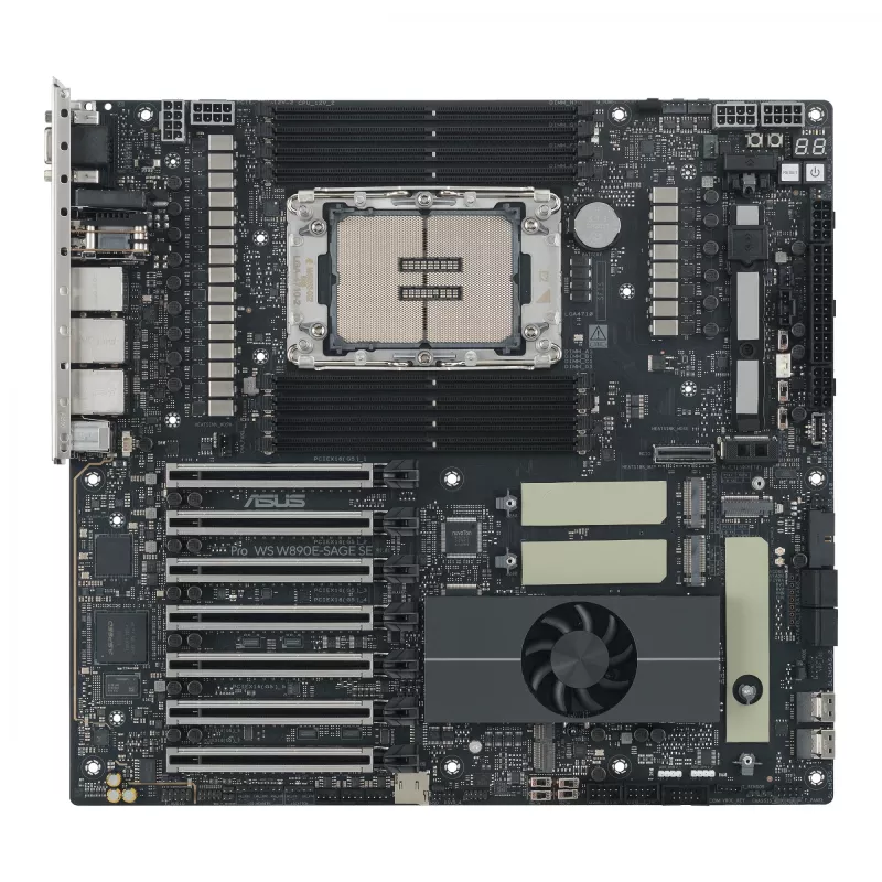 Mātesplate ASUS Pro WS W890E-SAGE SE — Intel W890, LGA 4710-2, EEB, 8x DIMM DDR5, astoņkanālu, 10GbE