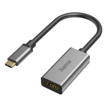 Hama 00200303 kabeļa pārveidotājs dzimuma maiņai USB-C HDMI Pelēks