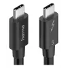 Hama USB-C USB kabelis USB 3.2 Gen 2 (3.1 Gen 2) 1 m USB C Melns