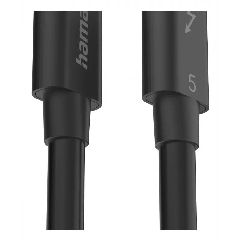 Hama USB-C USB kabelis USB 3.2 Gen 2 (3.1 Gen 2) 1 m USB C Melns