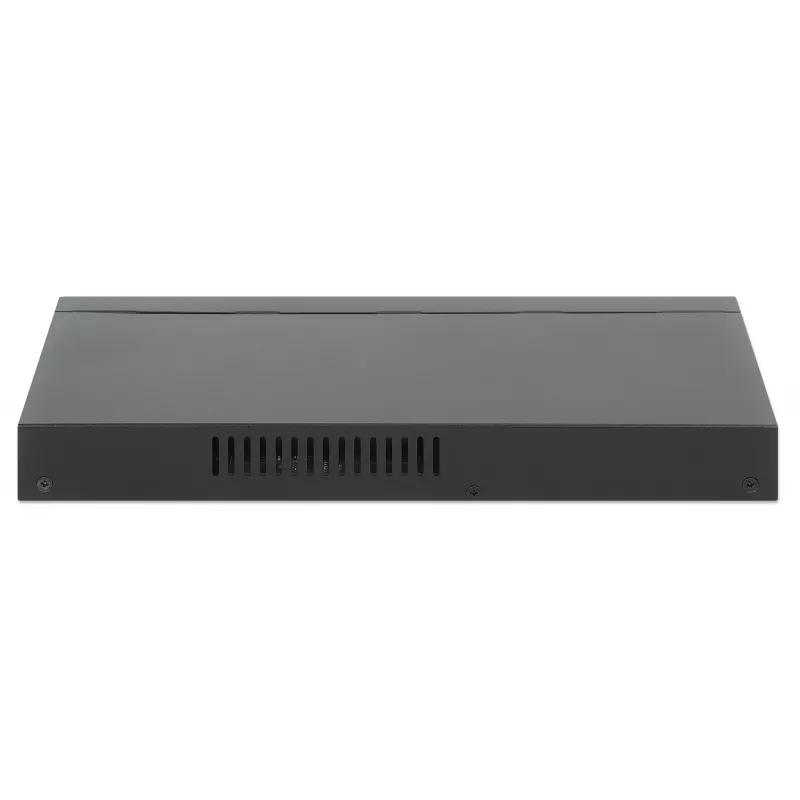 Intellinet 8-Port 2.5G Ethernet PoE+ Switch astoņi 10/100/1000/2500 Mb/s PSE PoE+ porti, 100 W PoE jaudas budžets, nepārvaldāms, darbvirsmas formāts, iespēja stiprināt pie sienas