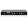 Intellinet 8-Port 2.5G Ethernet PoE+ Switch astoņi 10/100/1000/2500 Mb/s PSE PoE+ porti, 100 W PoE jaudas budžets, nepārvaldāms, darbvirsmas formāts, iespēja stiprināt pie sienas