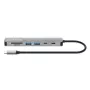 Manhattan USB-C dokstacija/hubs ar karšu lasītāju, pieslēgvietas (x5): HDMI, USB-A (x2) un USB-C (x2), ar strāvas piegādi (PD) 100 W – nepieciešams ārējs USB-C lādētājs (nav komplektā). Darbojas ar USB strāvu (ārējs strāvas adapteris nav nepieciešams), kad PD netiek izmantots.