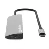 Manhattan USB-C dokstacija/hubs ar karšu lasītāju, pieslēgvietas (x5): HDMI, USB-A (x2) un USB-C (x2), ar strāvas piegādi (PD) 100 W – nepieciešams ārējs USB-C lādētājs (nav komplektā). Darbojas ar USB strāvu (ārējs strāvas adapteris nav nepieciešams), kad PD netiek izmantots.