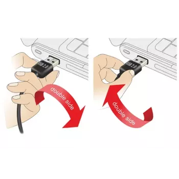 USB kabelis DeLOCK 1m USB 2.0 A - B v/v melns