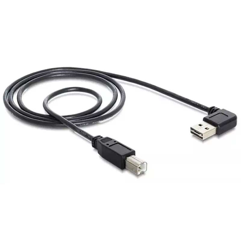 USB kabelis DeLOCK 1m USB 2.0 A - B v/v melns