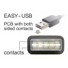USB kabelis DeLOCK 1m USB 2.0 A - B v/v melns