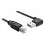 USB kabelis DeLOCK 1m USB 2.0 A - B v/v melns