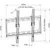 Techly ICA-PLB 261M TV kronšteins/statīvs 142,2 cm (56 collas) melns
