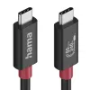 Hama USB-C kabelis, E-Marker, USB4 Gen4, 80 Gbit/s, 5 A, 240 W, 1,00 m