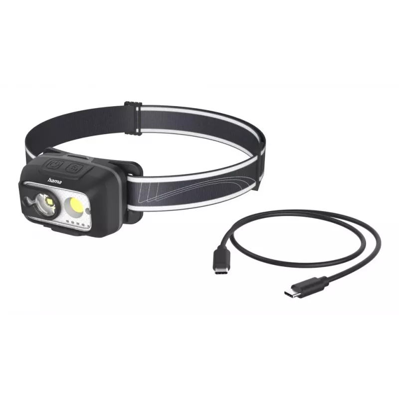 Hama HL500-C Melns, Pelēks Galvas lentes lukturītis LED
