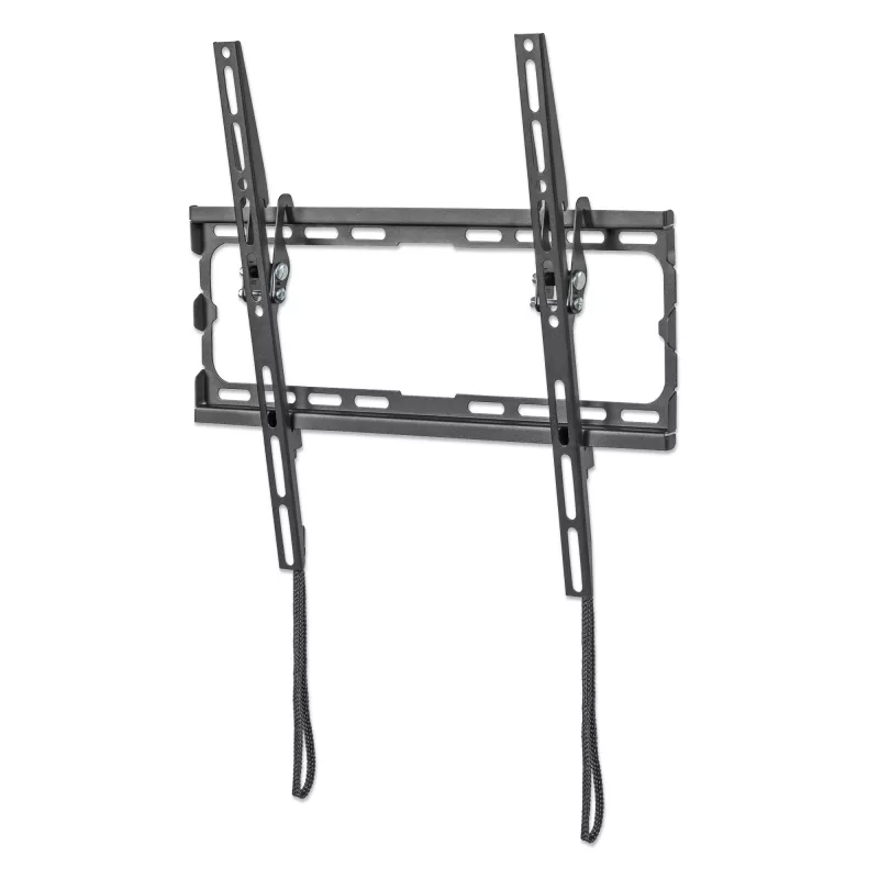 Manhattan sienas stiprinājums televizoram un monitoriem (noliecams), ekrāniem no 32 collām līdz 55 collām, VESA saderība: visi starp 200x200mm līdz 400x400mm - pārbaudiet četru montāžas caurumu izmērus ekrāna aizmugurē, lai nodrošinātu atbilstību, maks. 35kg, melns, kronšteins