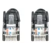 Intellinet tīkla savienojuma kabelis, Cat6, 1 m, melns, CCA, U/UTP, PVC, RJ45, zelta kontakti, bez aizķeršanās, ar uzmavu, mūža garantija