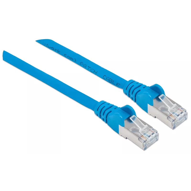 Intellinet tīkla komutācijas kabelis, Cat6, 10 m, zils, varš, S/FTP, LSOH / LSZH, PVC, RJ45, apzeltīti kontakti, bez aizķeršanās, ar apvalku, mūža garantija