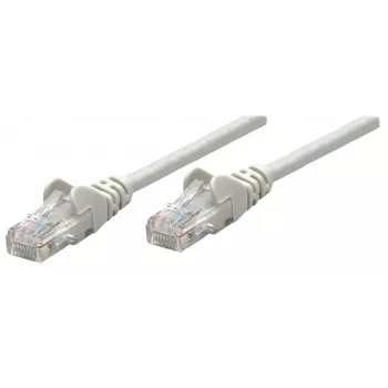Intellinet tīkla komutācijas kabelis, Cat6, 1,5 m, pelēks, varš, S/FTP, LSOH / LSZH, PVC, RJ45, zeltīti kontakti, bez aizķeršanās, ar aizsarguzmavu, mūža garantija